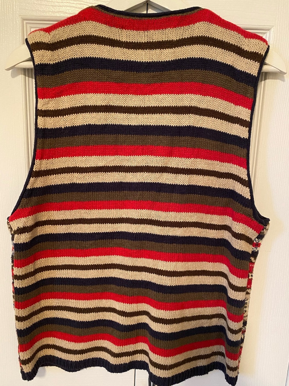 Nuggets Vintage 90’s Fair Isle Knit Button-Up Vest Cotton Ramie Y2K Size Large - Picture 2 of 12